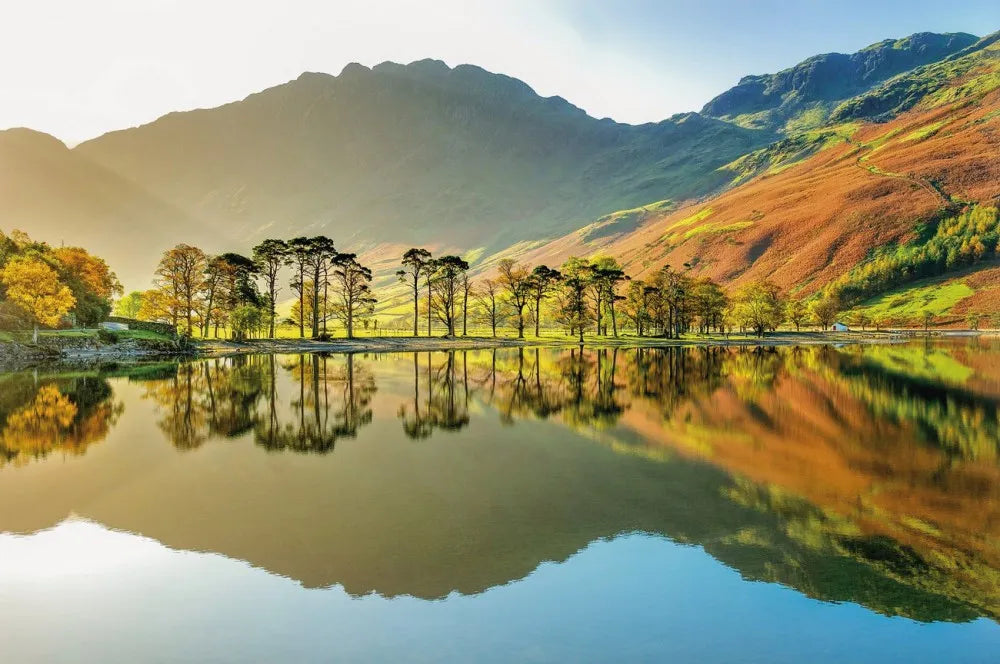 The lake in the mountains