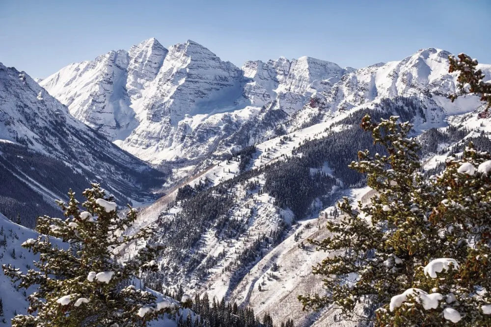 Snow-capped mountains