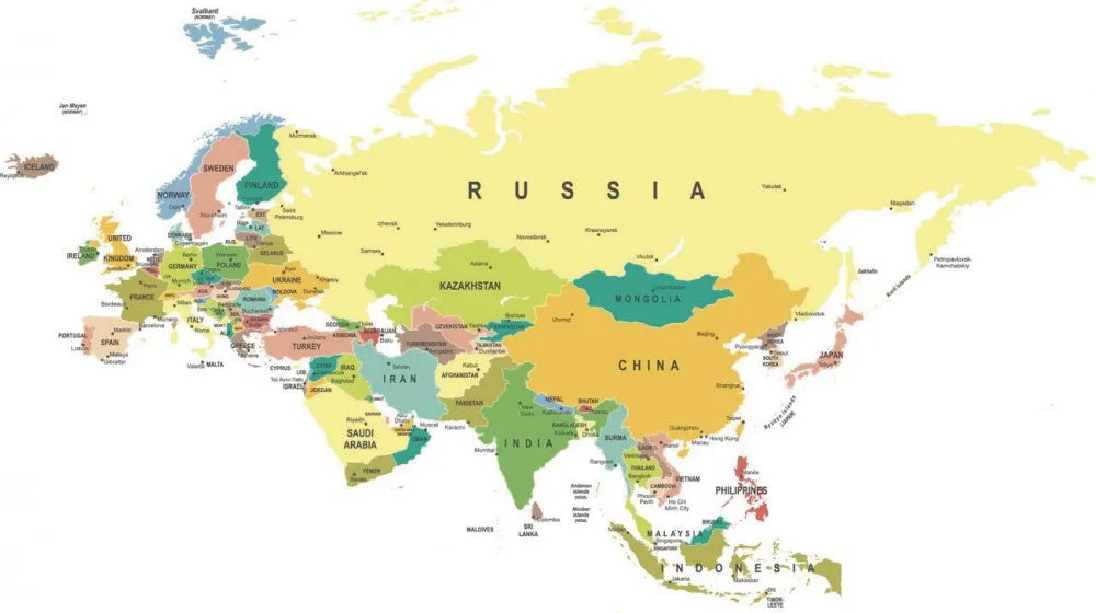 Map, Eurasia