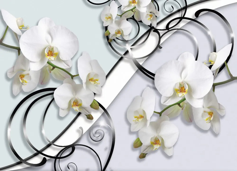 Orchids and pattern