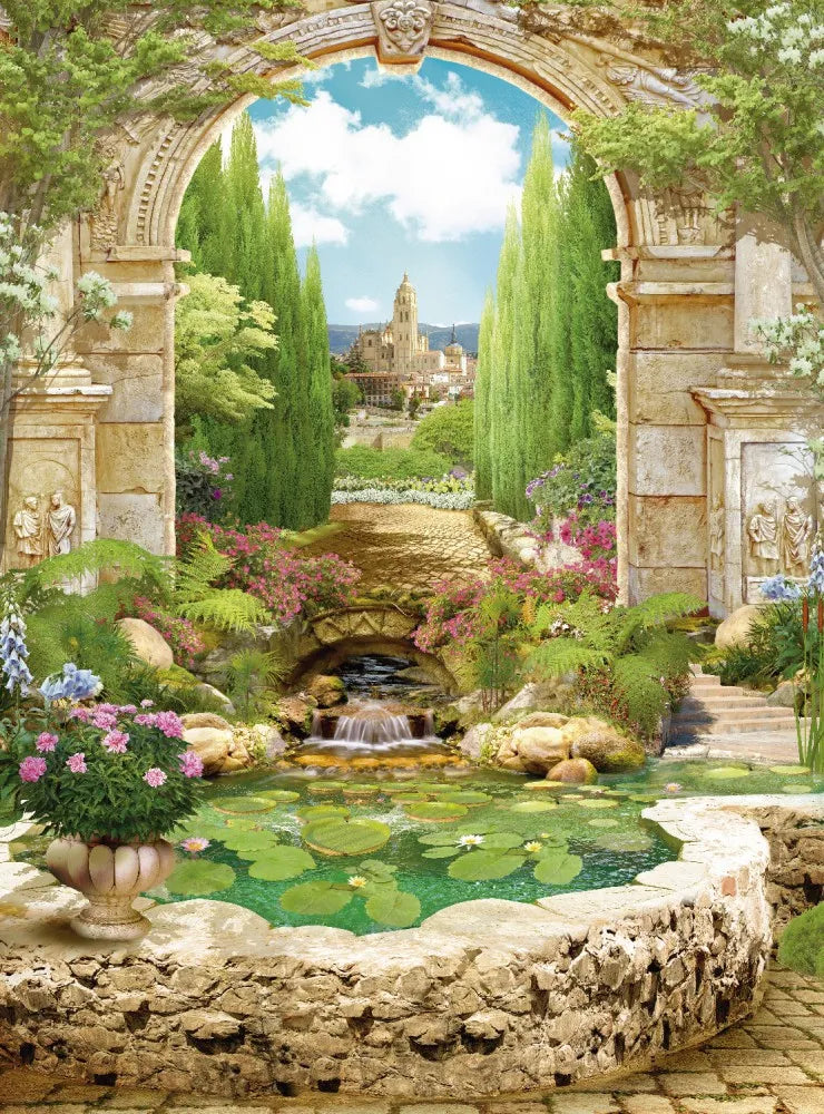 The fountain in the alley