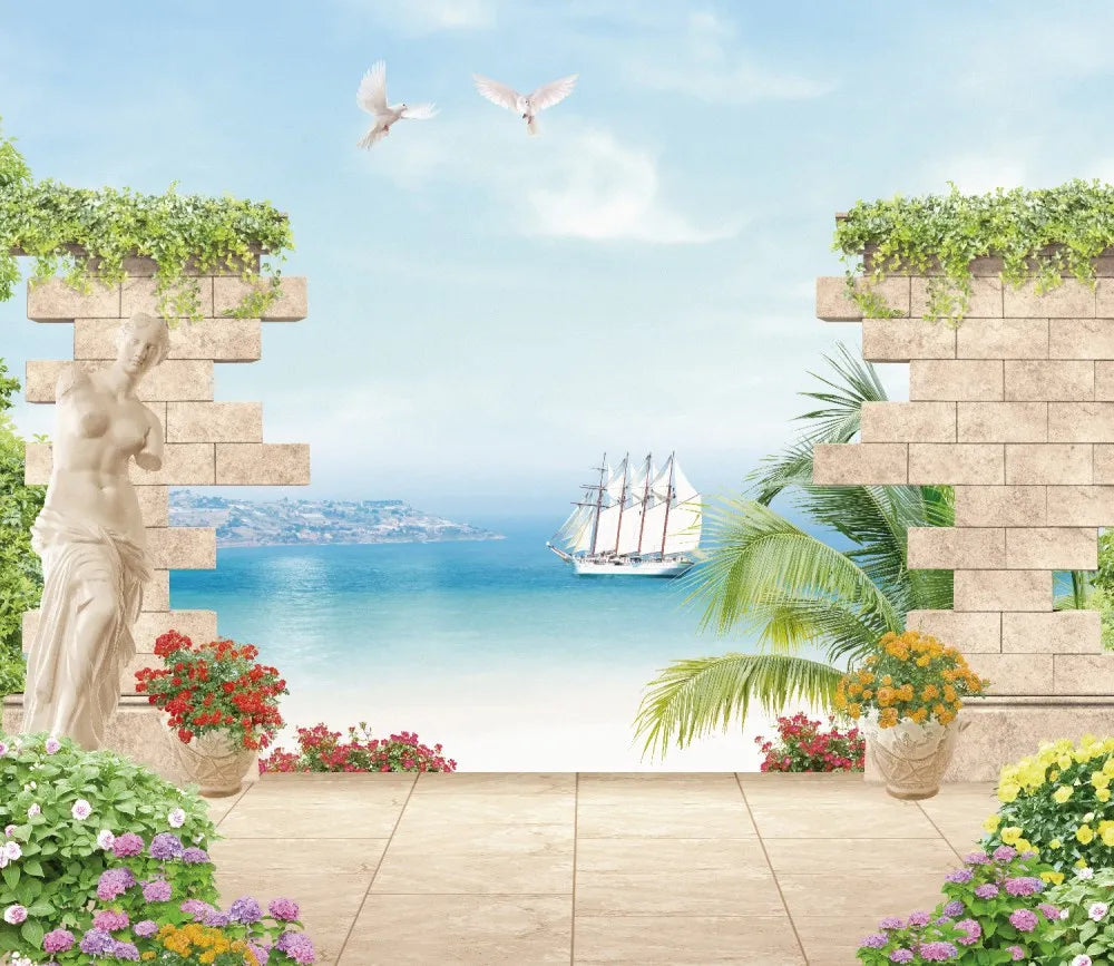 Ruins on the shore