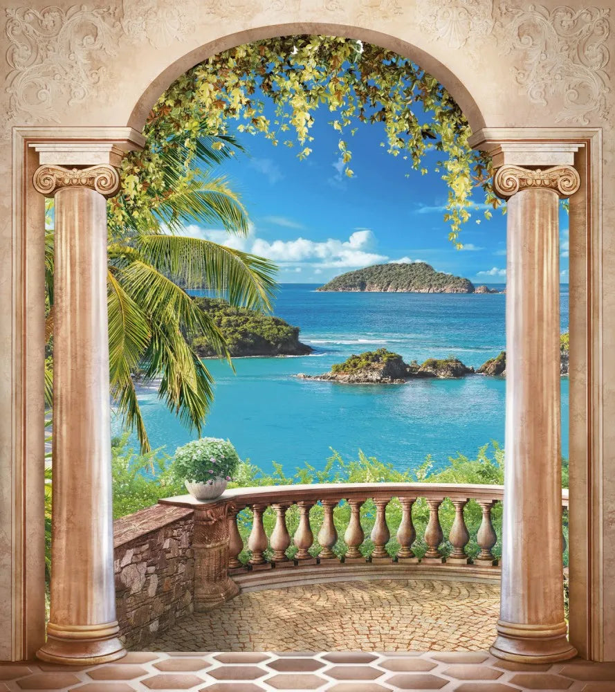 Arch on the balcony