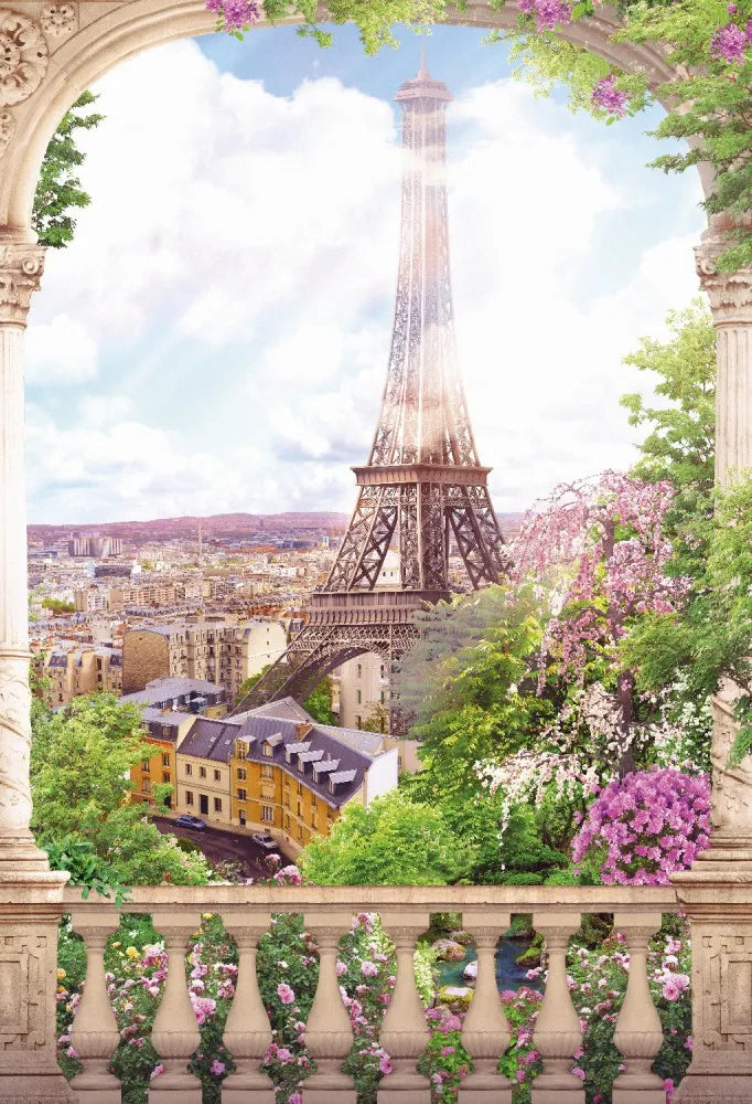 The balcony overlooking Paris