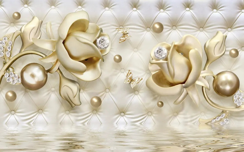 Diamonds and flowers