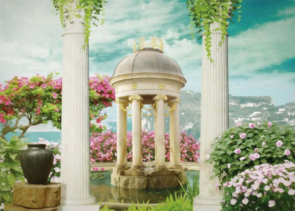 The fountain in the Park, drawing