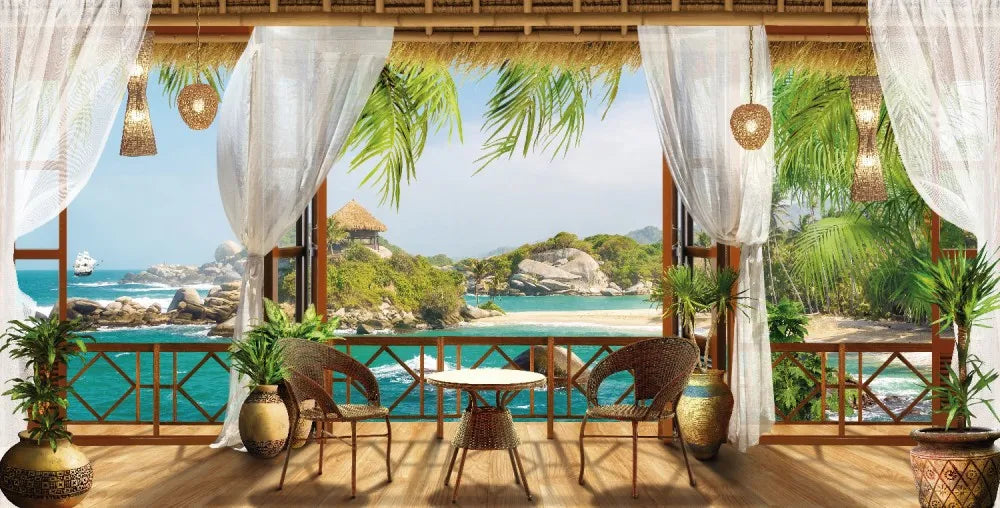 Terrace by the sea