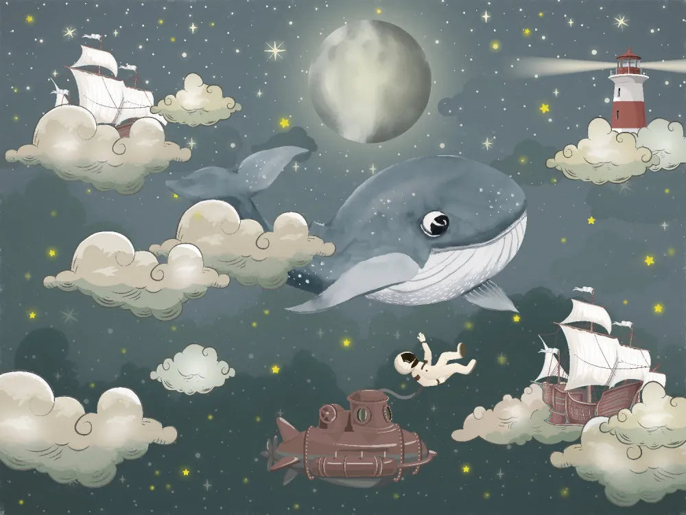 Ships in the starry sky