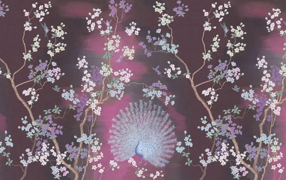Blossom and peacock