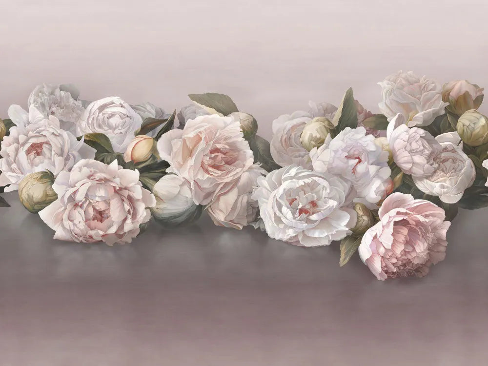 Gentle picturesque peonies