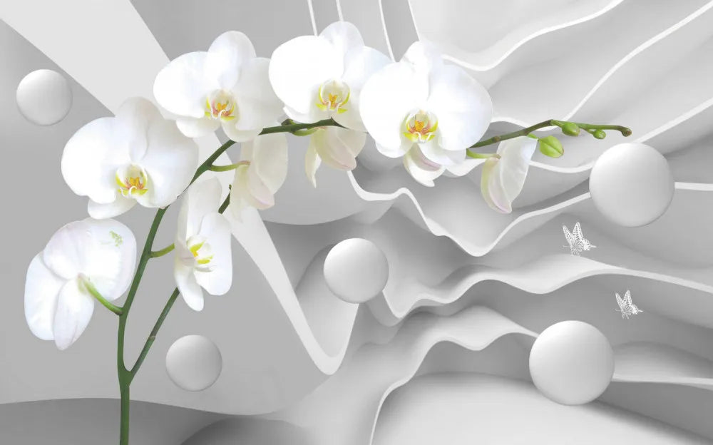 Orchids and volumetric abstraction 3D
