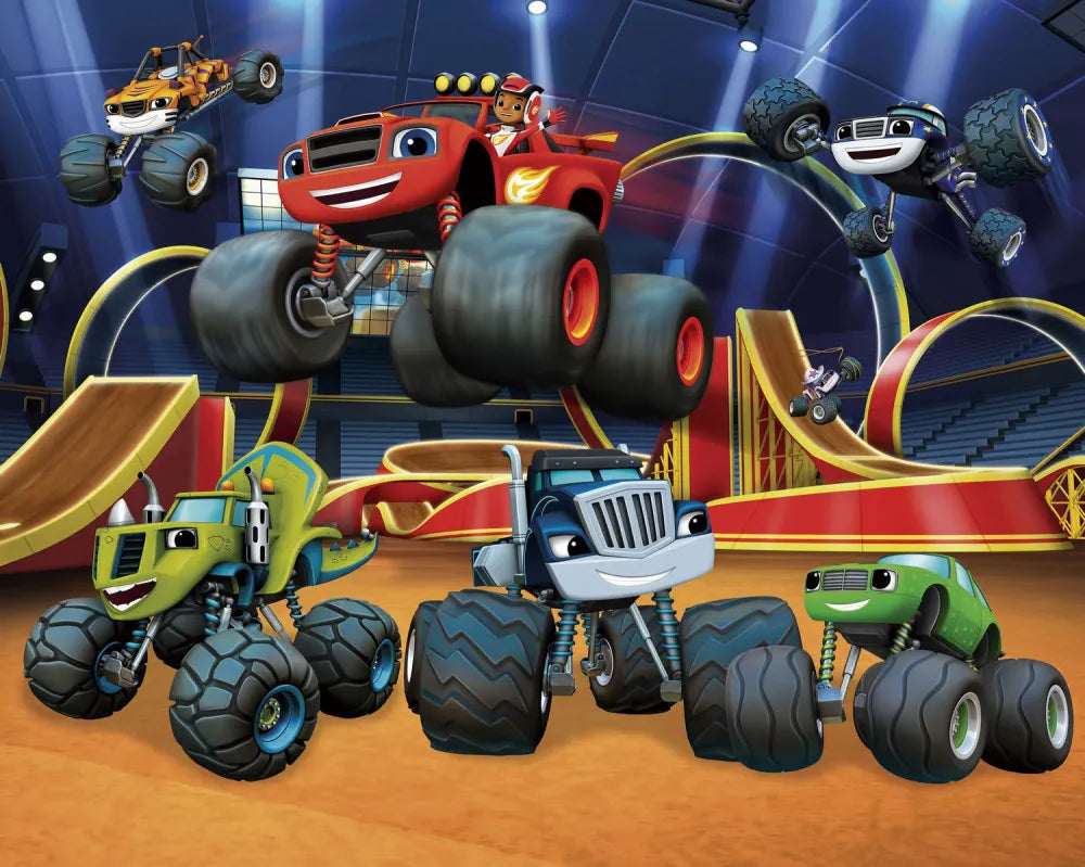 Flash and wonder cars on the track