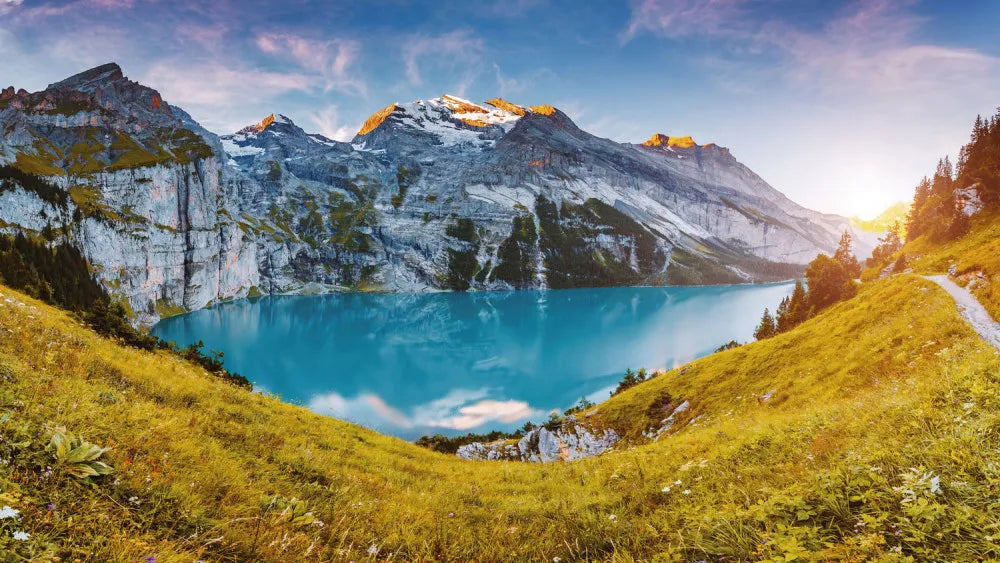 Lake in the rocky mountains