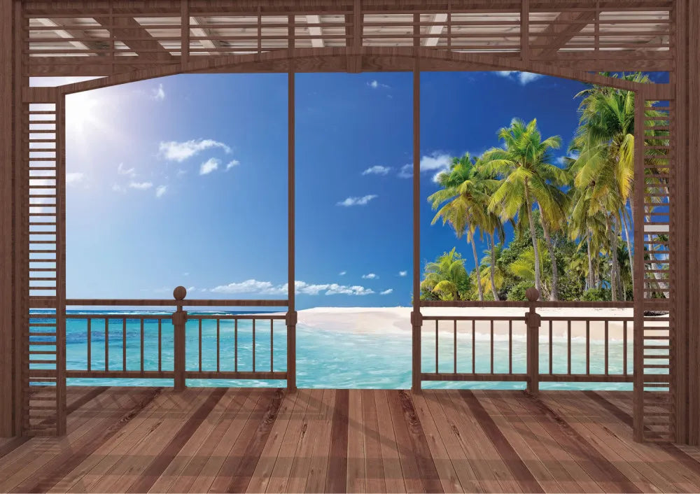 Terrace with sea