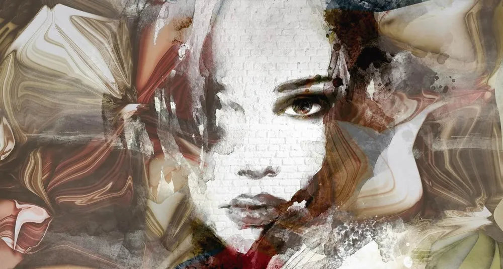 Abstract girl pattern
