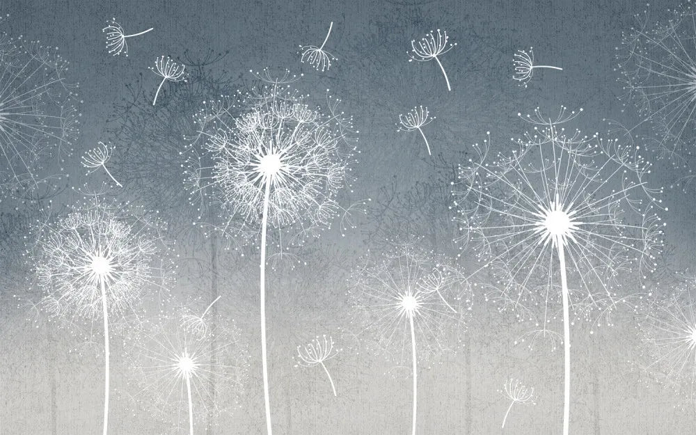 Dandelions on the background