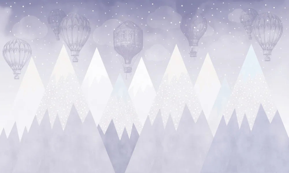Balloons and mountains