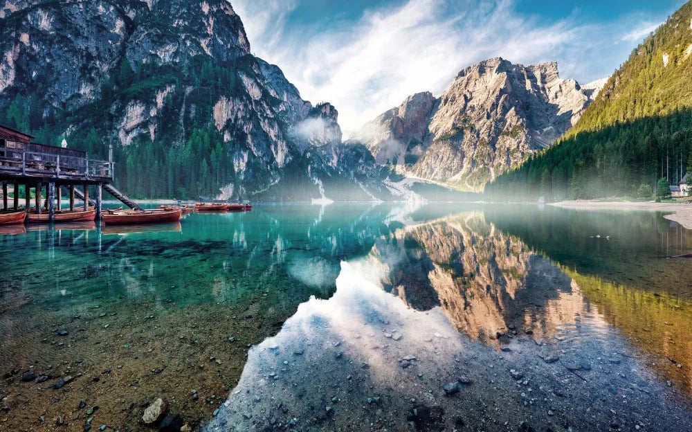 Scenic mountain lake