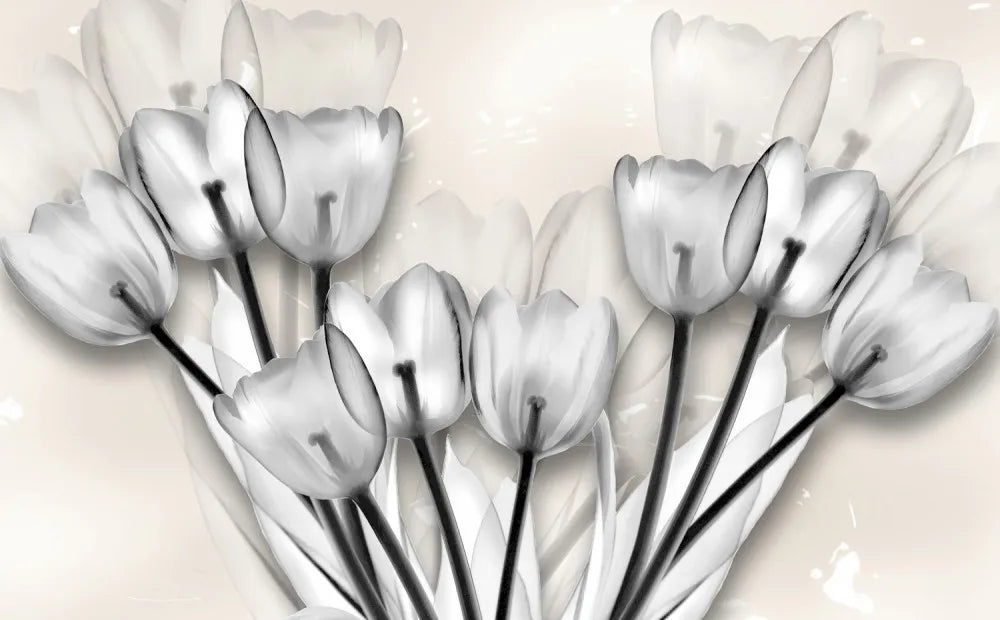 Graphic tulips