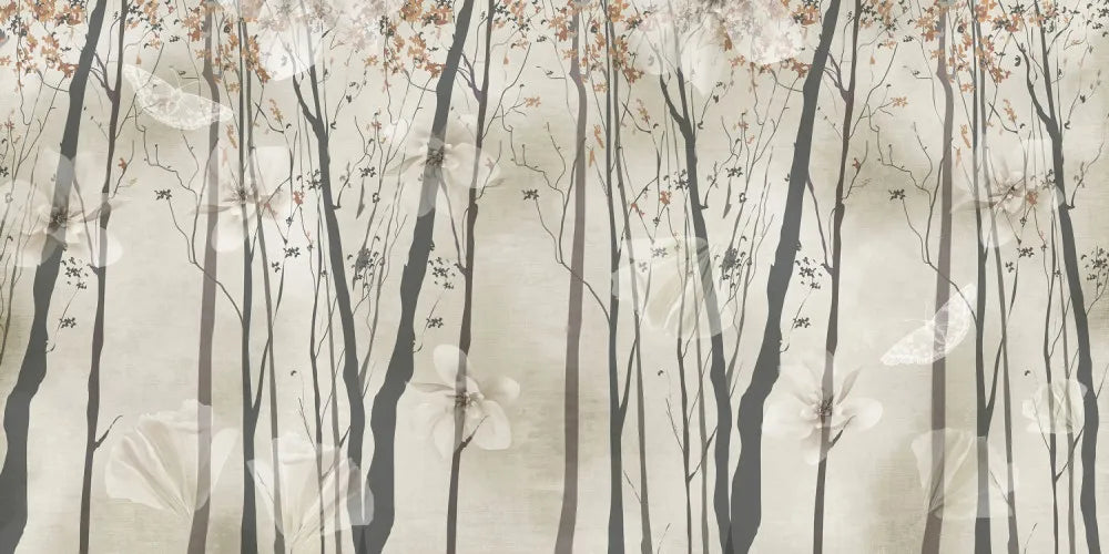 Beautiful forest and flowers