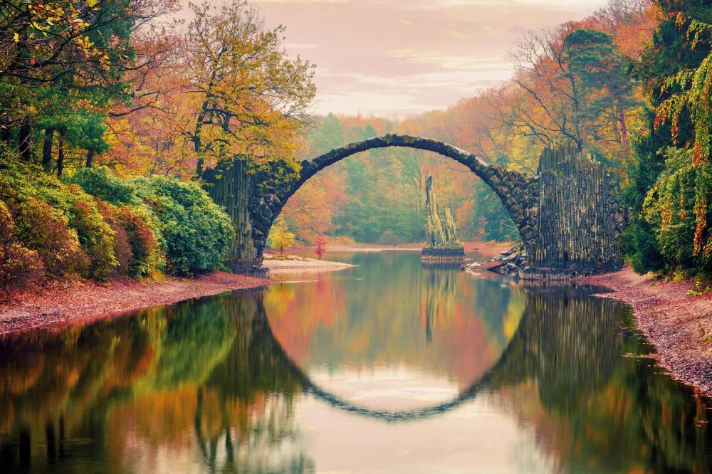 Old bridge in the woods