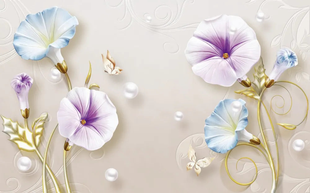 Field 3D flowers