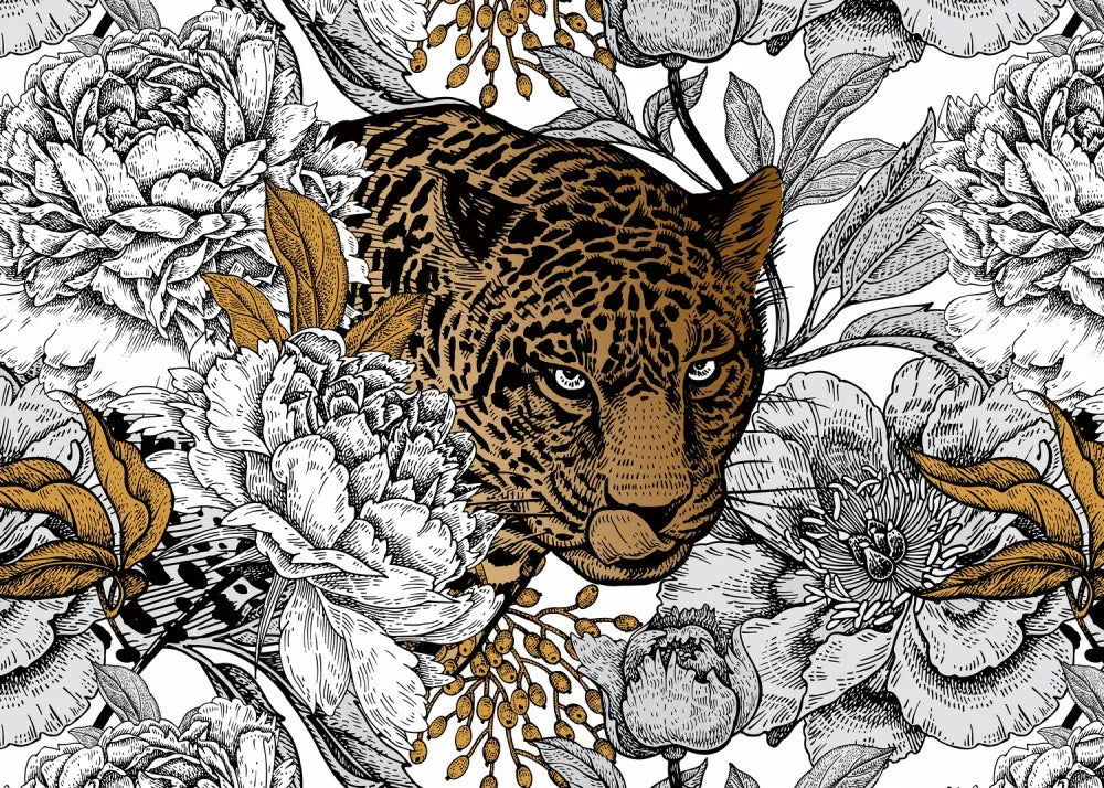 Golden Jaguar in colors
