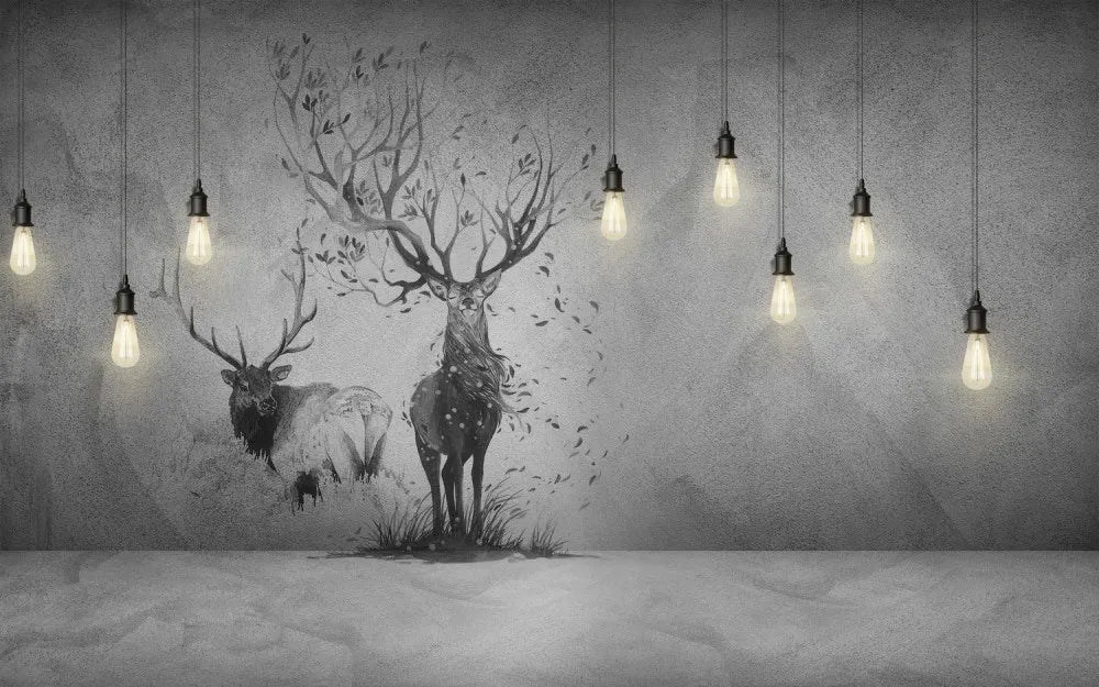 Majestic deer on the wall