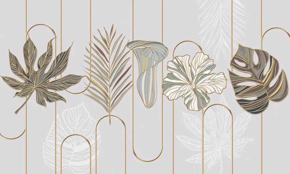 Stained glass leaves