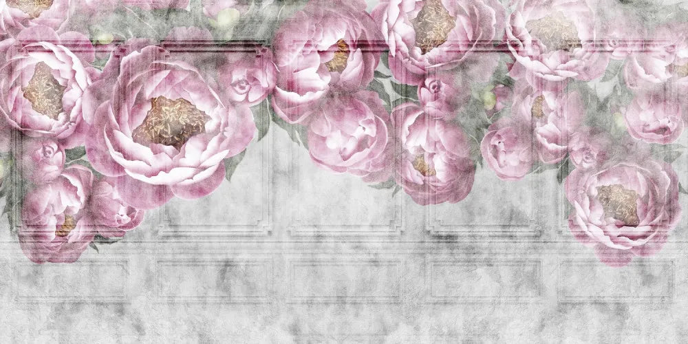 Peonies in the haze