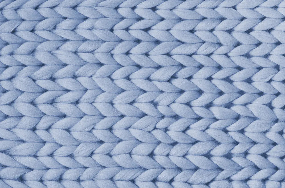 Blue knitted pattern