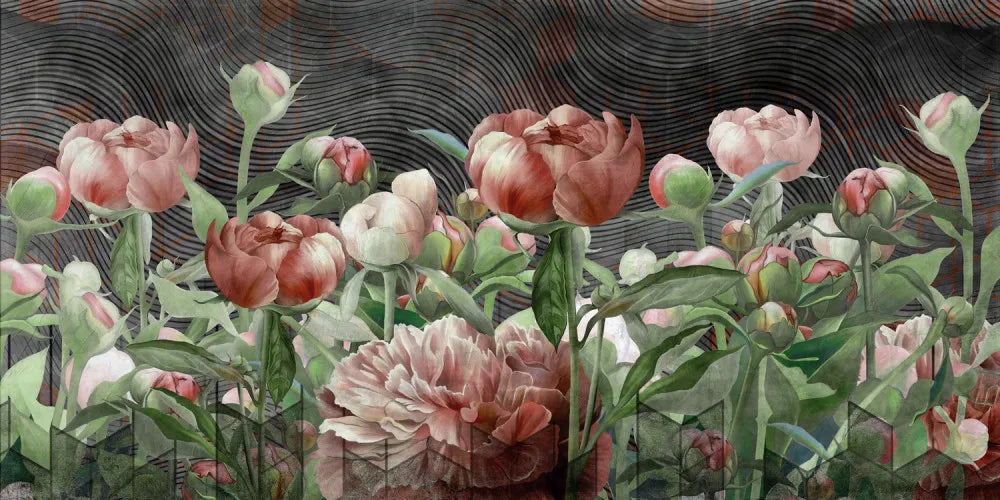 Large peonies