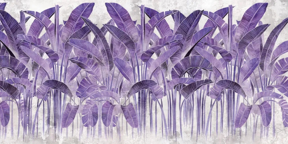 Purple banana leaves