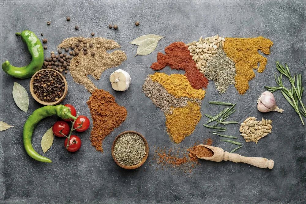 Spice world map