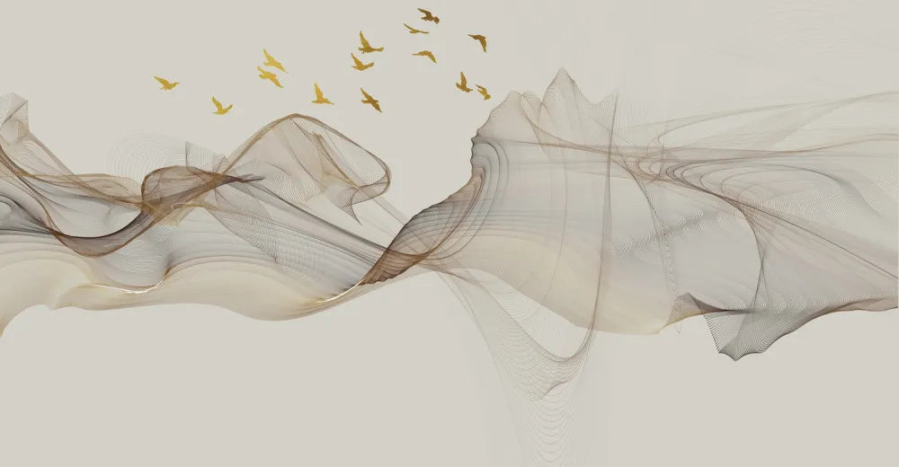 Flock of migratory birds