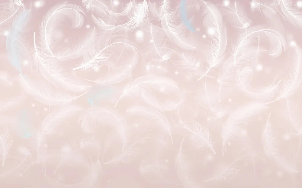 White delicate feathers