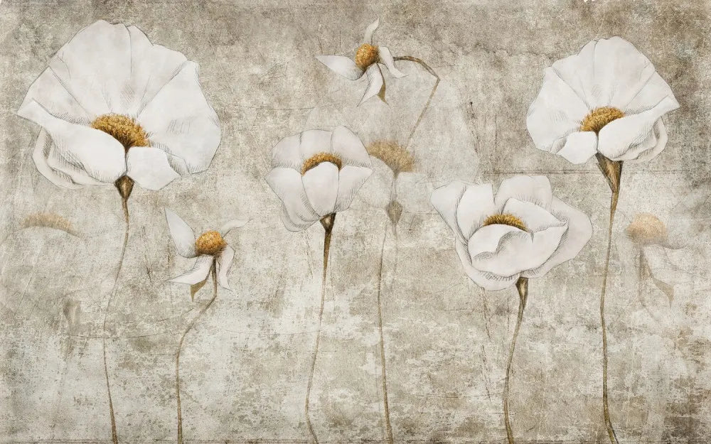 Beautiful white poppies