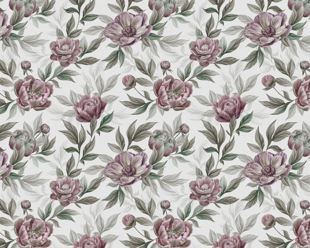 Peonies, drawing