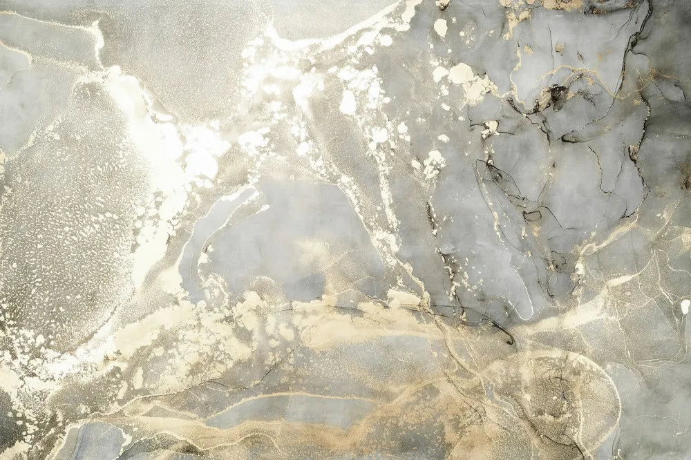 White marble with gold