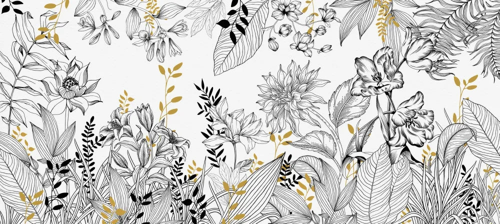 Large flowers, graphics