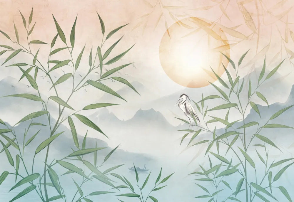 Bamboo at sunset