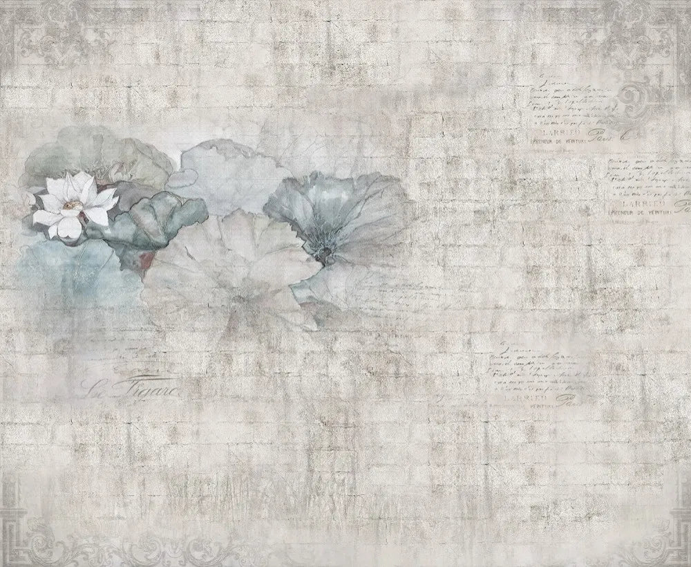Lotus flower, vintage