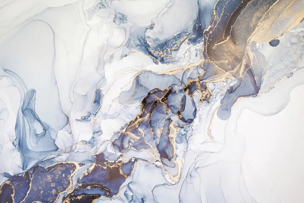 Airy blue fluid