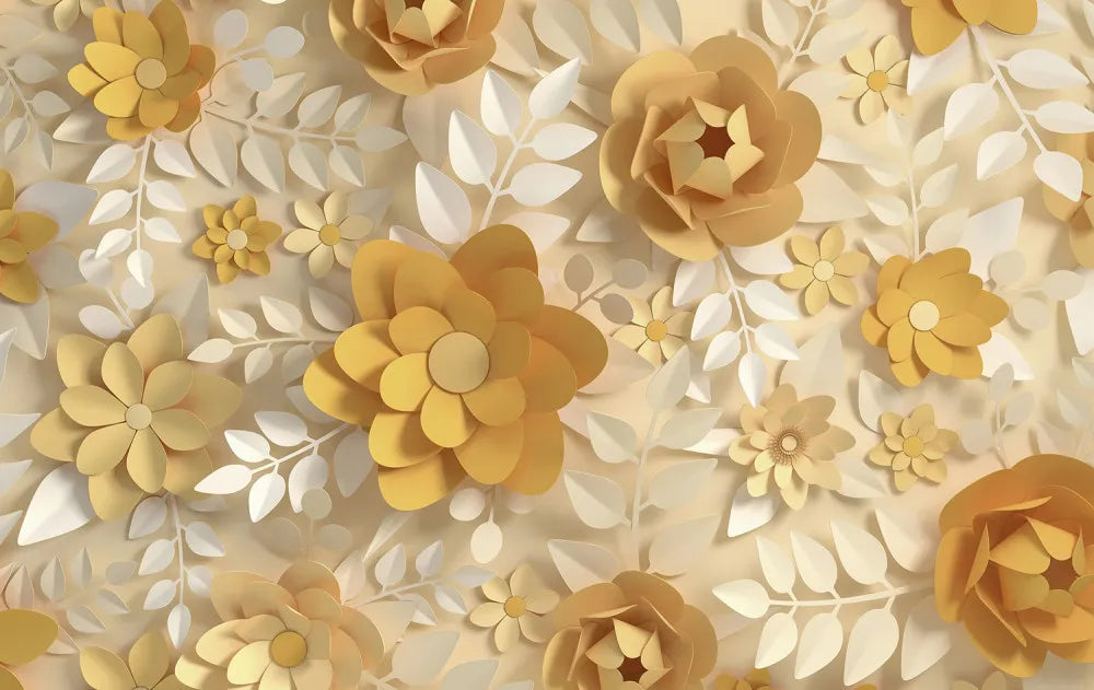 Yellow flowers 3D