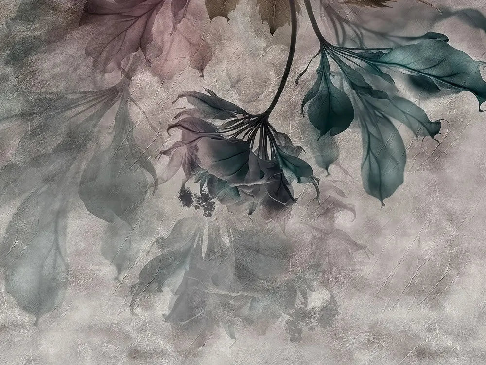 Delicate flower in the haze