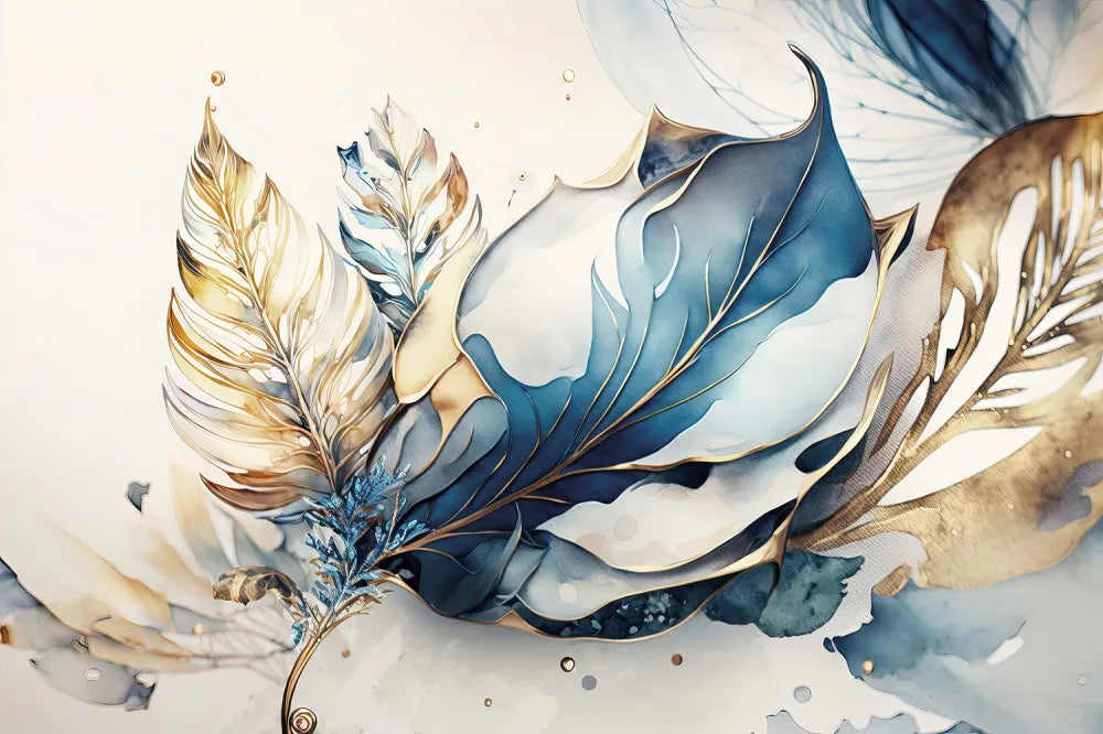 Magic feathers, watercolor