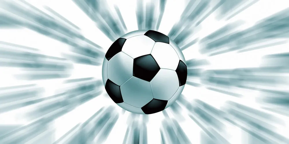 Flying soccer ball