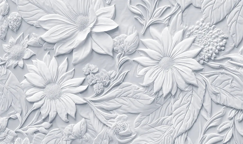 Light blue flowers 3d