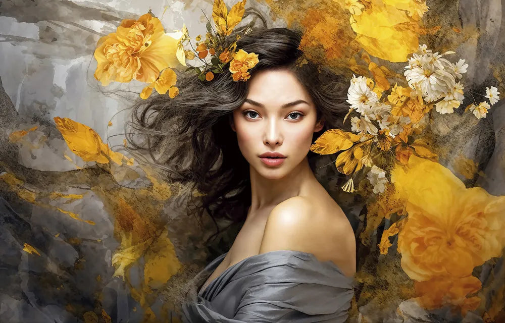 Girl in flowers