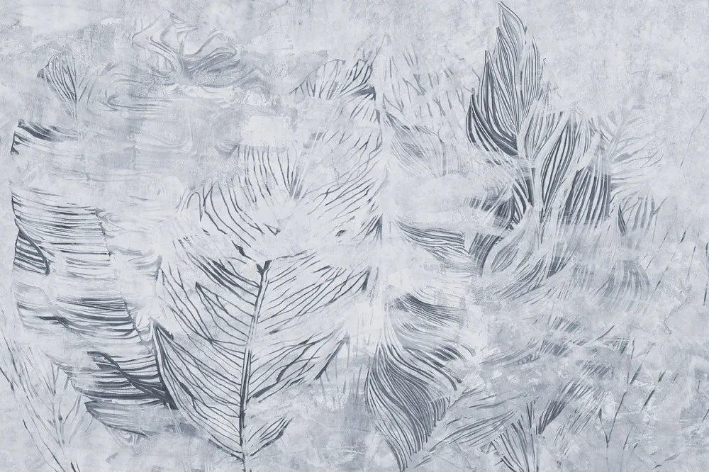 Leaves in the fog, art